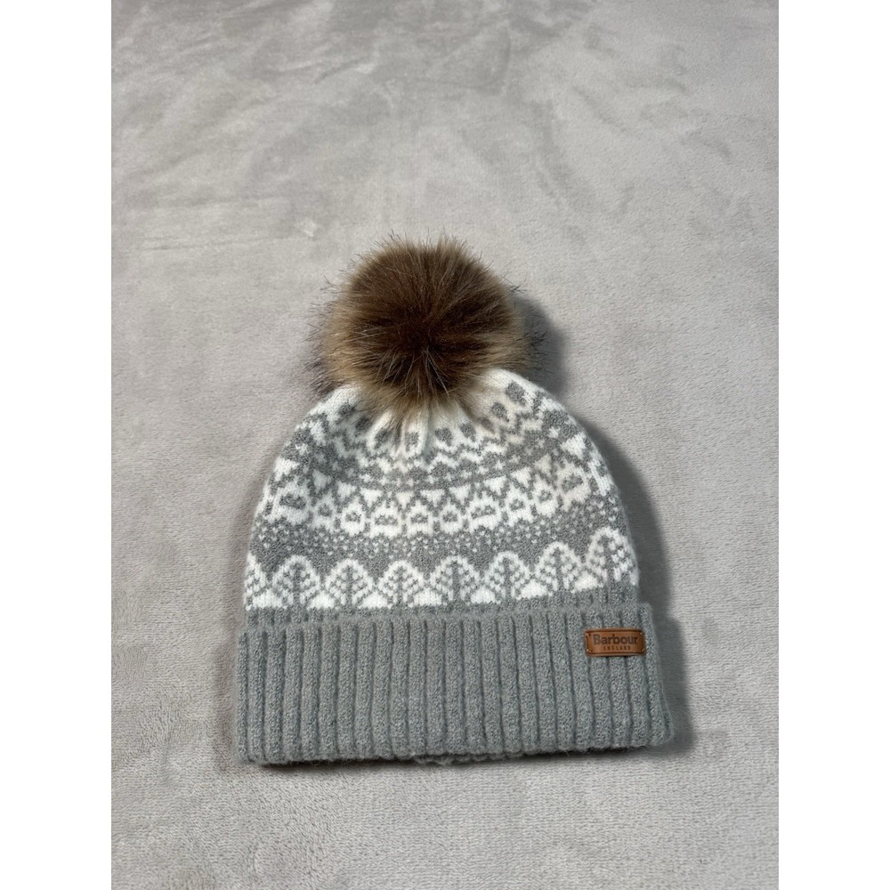 Barbour Alpine Fairisle Pom Beanie Wool